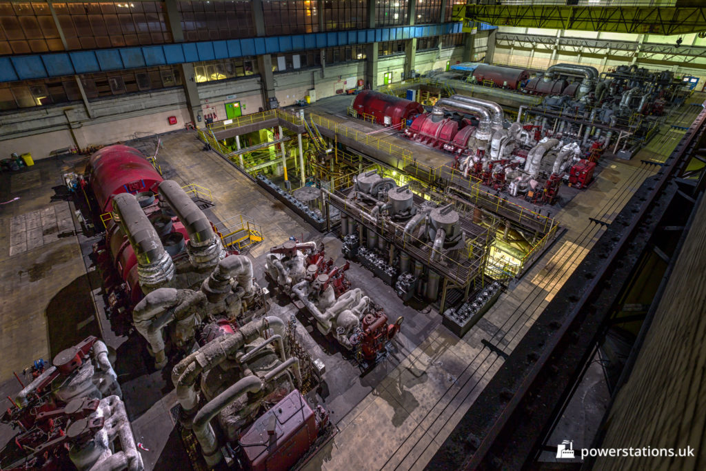Overview of Uskmouth B turbine hall